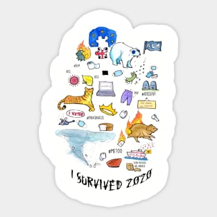 I Survived 2020 Sticker